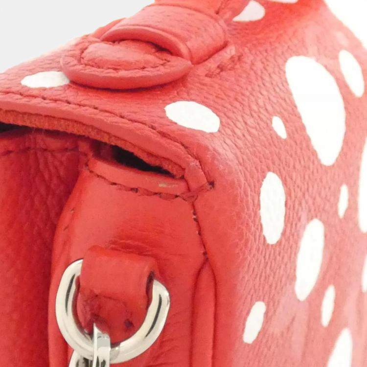Pre Owned Louis Vuitton Micro Metis Rouge Monogram Empreinte Leather Shoulder Bag