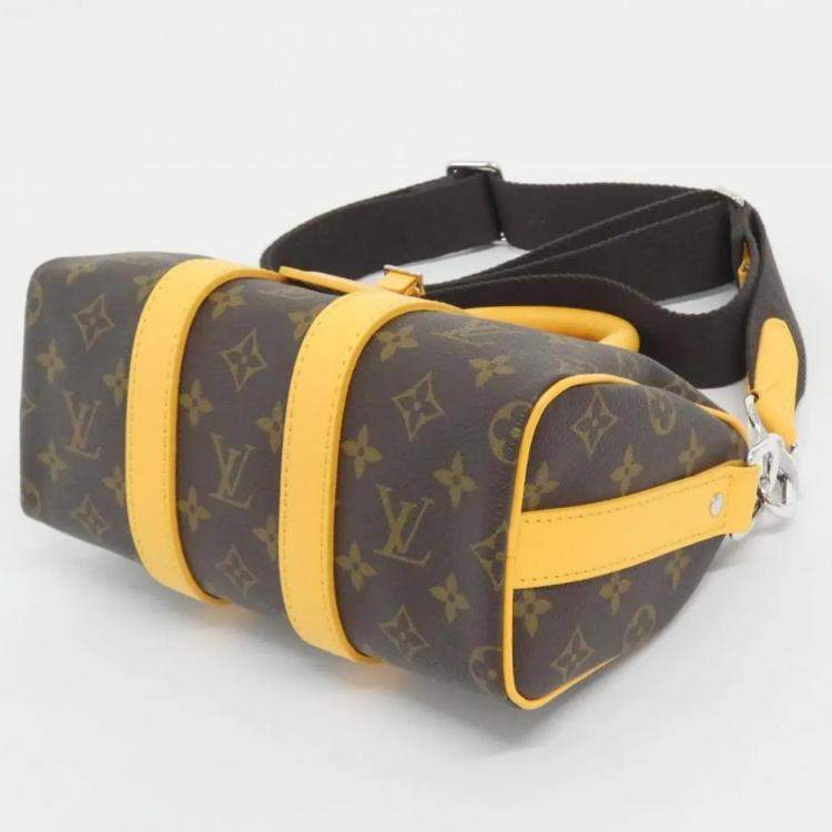 Pre Owned Louis Vuitton Keepall Bandouliere 25 Monogram Canvas and Leather Boston Bag