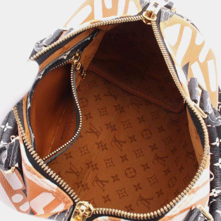 Pre Owned Louis Vuitton Speedy Bandouliere 25 Coated Multicolor Canvas Crafty Monogram Handbag 