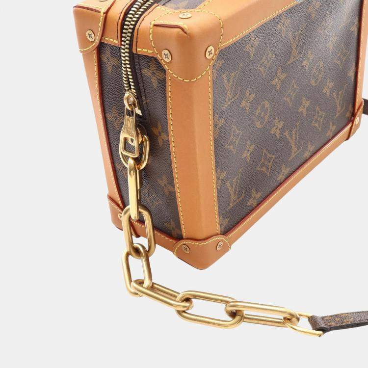 Pre Owned Louis Vuitton Brown Monogram Soft Trunk