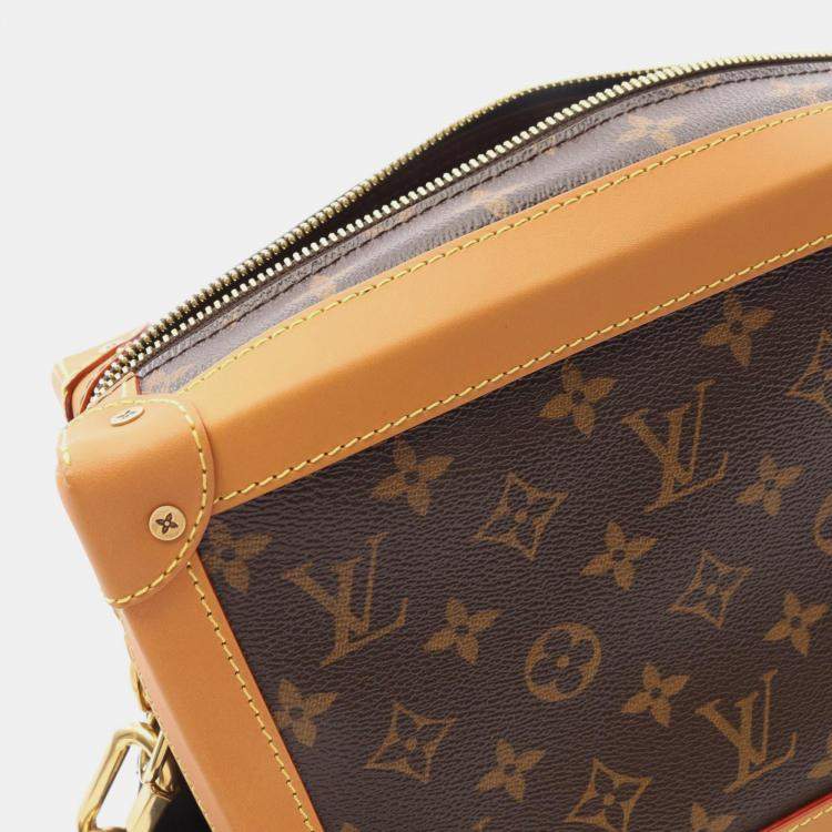Pre Owned Louis Vuitton Brown Monogram Soft Trunk