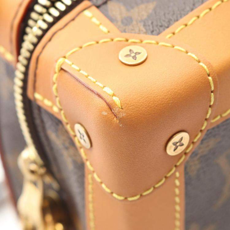 Pre Owned Louis Vuitton Brown Monogram Soft Trunk