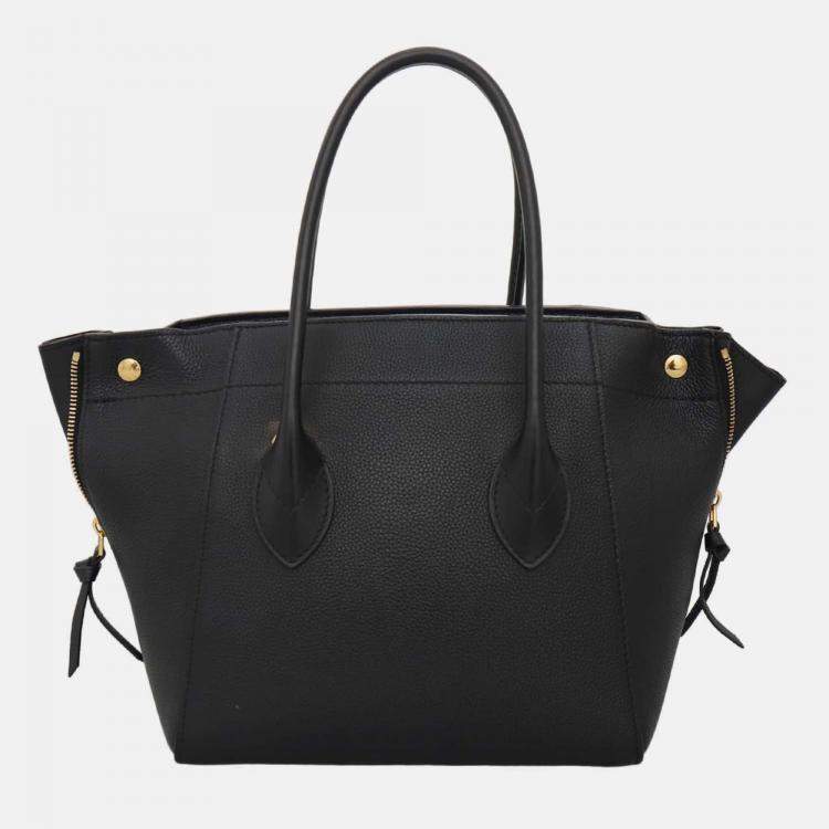 Pre Owned Louis Vuitton Freedom Black Leather Tote Bag