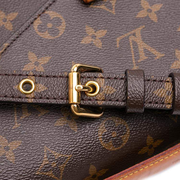 Pre Owned Louis Vuitton Brown Monogram Pochette Metis