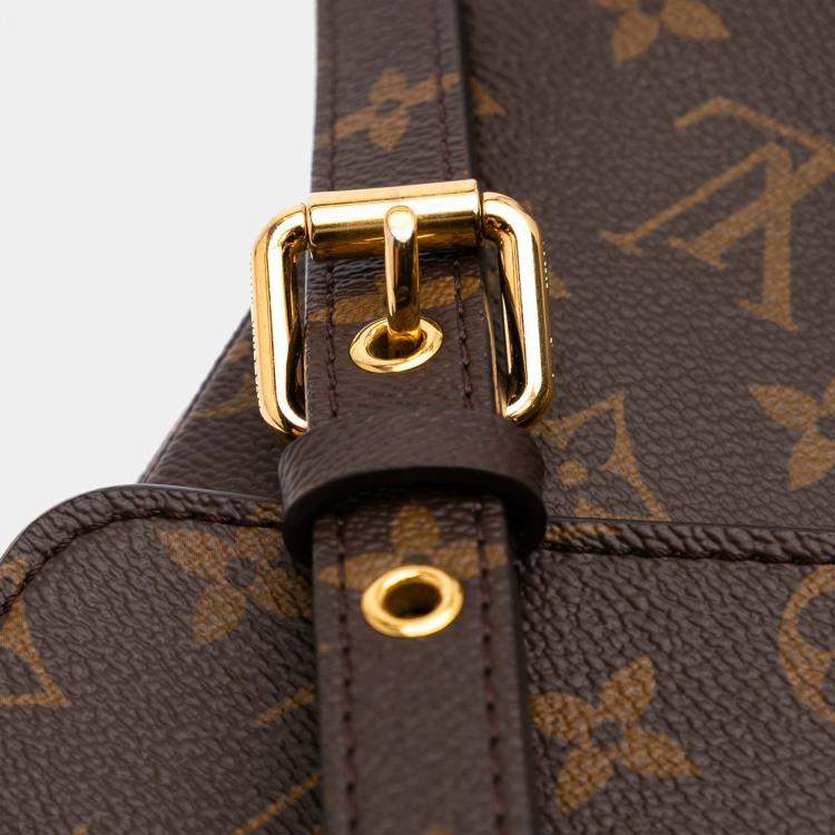 Pre Owned Louis Vuitton Brown Monogram Pochette Metis