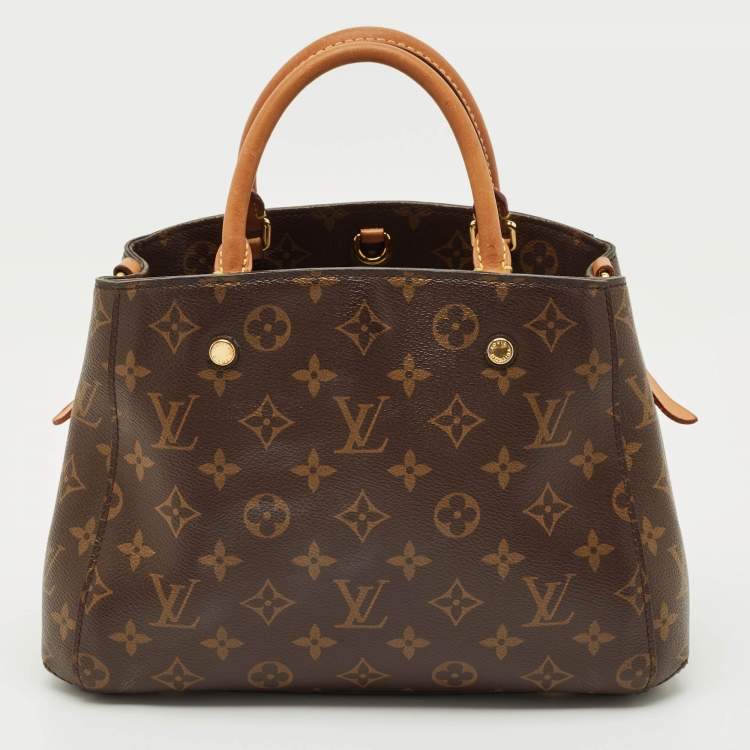 Pre Owned Louis Vuitton Monogram Canvas and Leather Montaigne BB Bag