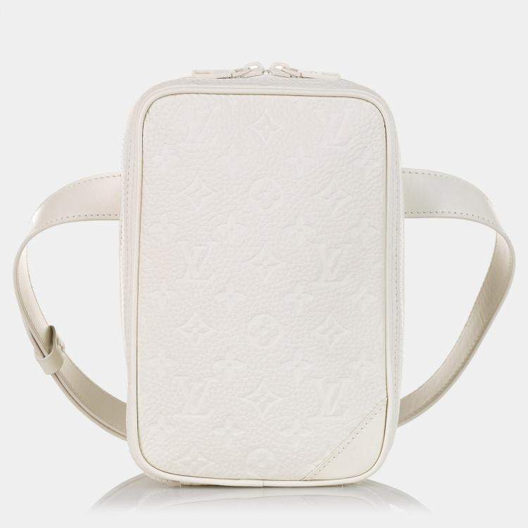 Pre Owned Louis Vuitton Monogram Taurillon Utility Side