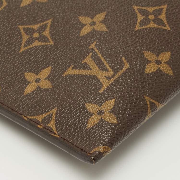 Pre Owned Louis Vuitton Pistache Monogram Canvas Pochette Pallas Clutch