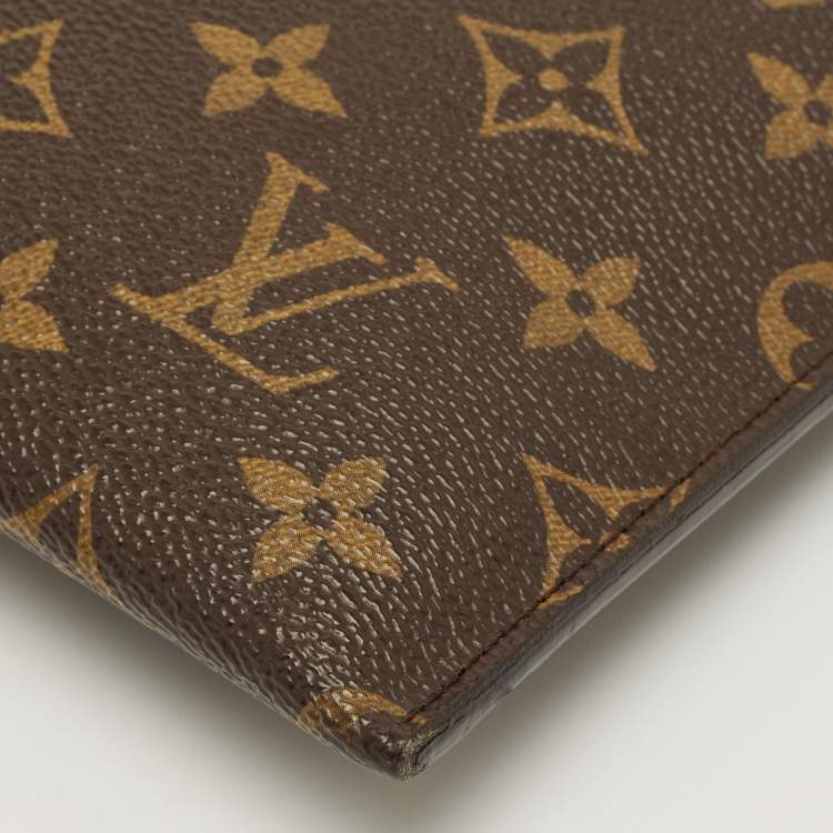 Pre Owned Louis Vuitton Pistache Monogram Canvas Pochette Pallas Clutch