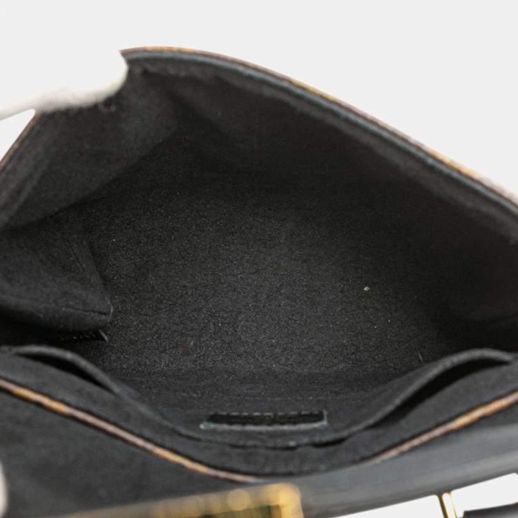 Pre Owned Louis Vuitton Black Brown Monogram Locky BB