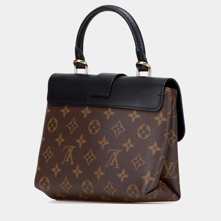 Pre Owned Louis Vuitton Black Brown Monogram Locky BB