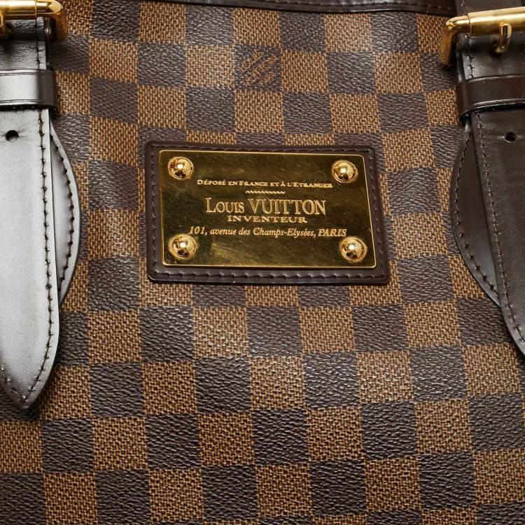 Pre Owned Louis Vuitton Damier Ebene Canvas Hampstead MM Bag