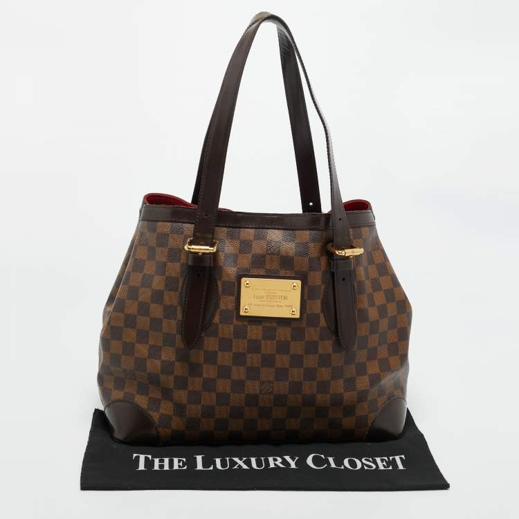 Pre Owned Louis Vuitton Damier Ebene Canvas Hampstead MM Bag