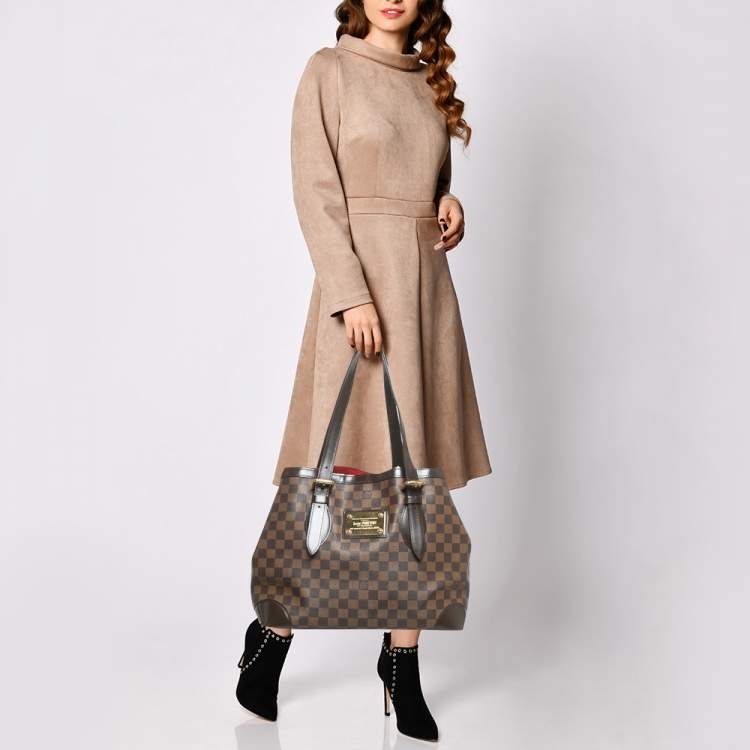 Pre Owned Louis Vuitton Damier Ebene Canvas Hampstead MM Bag