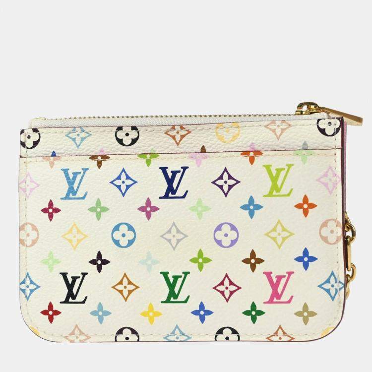 Pre Owned Louis Vuitton Pochette Cles Multicolor Monogram Canvas Wallet