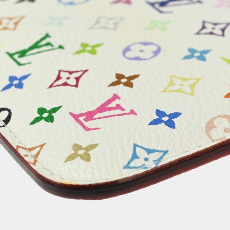 Pre Owned Louis Vuitton Pochette Cles Multicolor Monogram Canvas Wallet