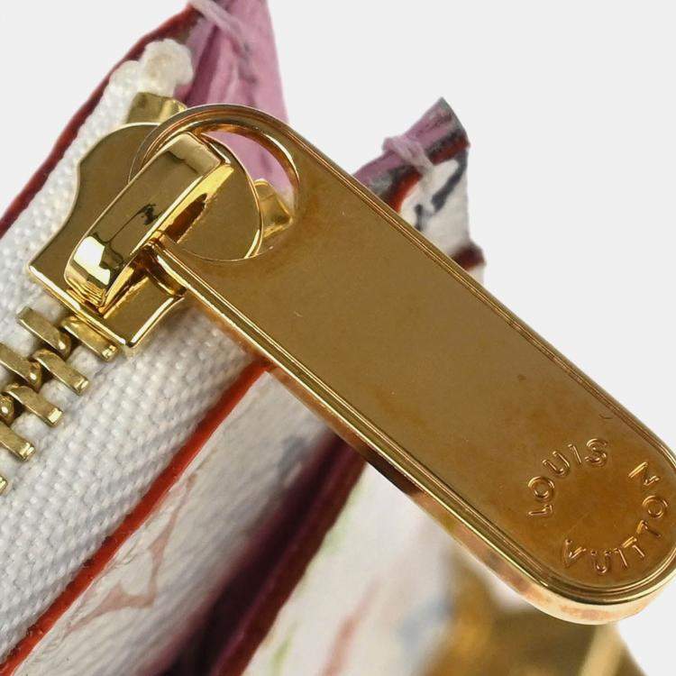 Pre Owned Louis Vuitton Pochette Cles Multicolor Monogram Canvas Wallet