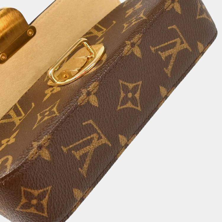 Pre Owned Louis Vuitton Pochette Lagoon Monogram Canvas Glasses Case