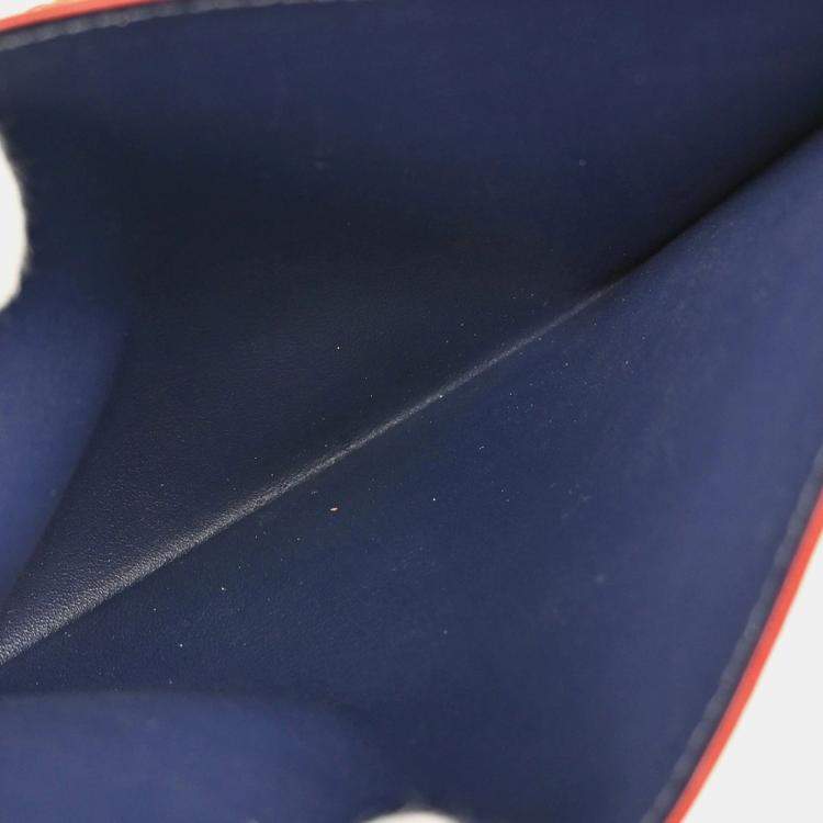 Pre Owned Louis Vuitton Felicie Pochette Navy, Red Monogram Empreinte Leather Shoulder Bag