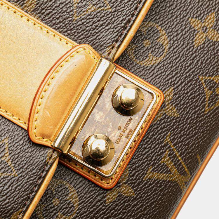 Pre Owned Louis Vuitton Brown Monogram Sofia Coppola Slim Clutch