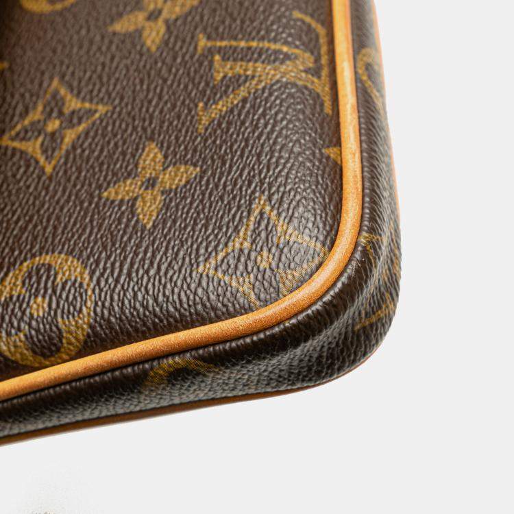 Pre Owned Louis Vuitton Brown Monogram Sofia Coppola Slim Clutch