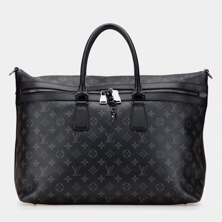 Pre Owned Louis Vuitton Black Monogram Eclipse Apollo All Day