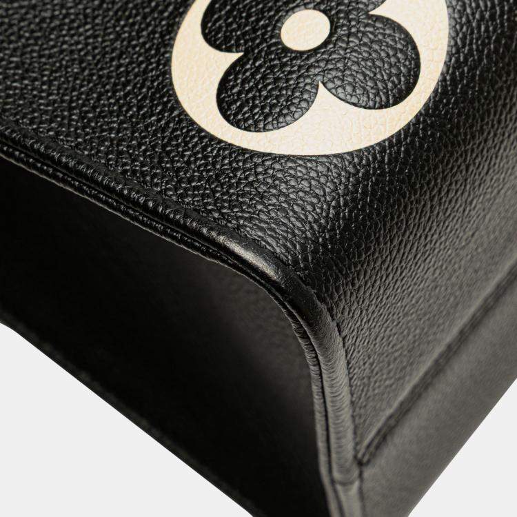 Pre Owned Louis Vuitton Black Bicolor Monogram Empreinte Giant Onthego MM