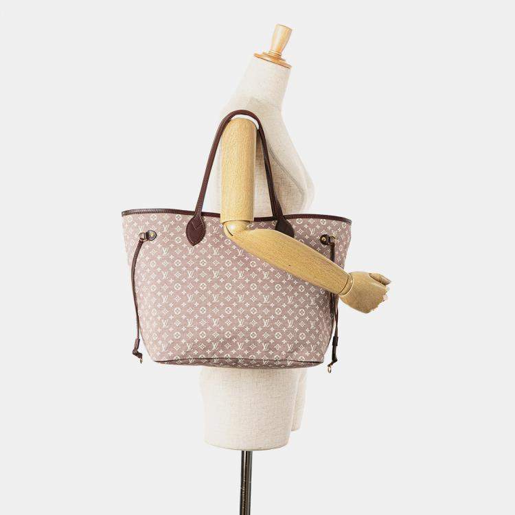 Pre Owned Louis Vuitton Pink Monogram Idylle Neverfull MM
