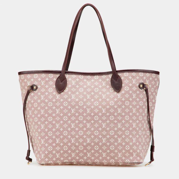 Pre Owned Louis Vuitton Pink Monogram Idylle Neverfull MM