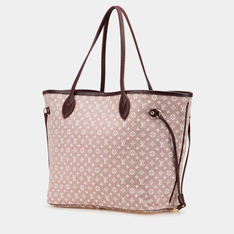 Pre Owned Louis Vuitton Pink Monogram Idylle Neverfull MM