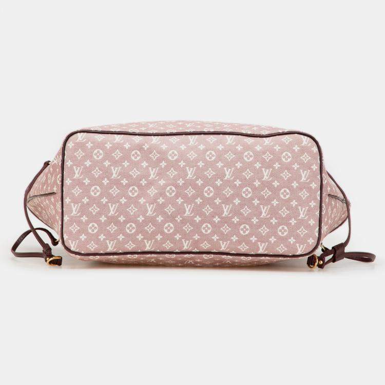 Pre Owned Louis Vuitton Pink Monogram Idylle Neverfull MM