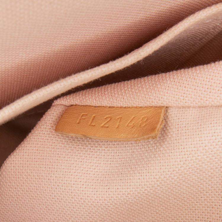 Pre Owned Louis Vuitton White Damier Azur Croisette
