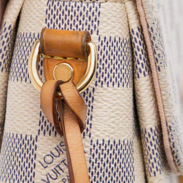 Pre Owned Louis Vuitton White Damier Azur Croisette