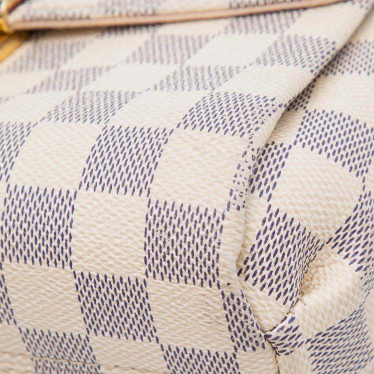 Pre Owned Louis Vuitton White Damier Azur Croisette