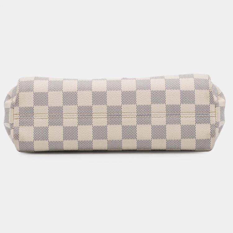 Pre Owned Louis Vuitton White Damier Azur Croisette
