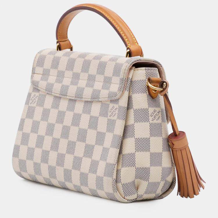 Pre Owned Louis Vuitton White Damier Azur Croisette