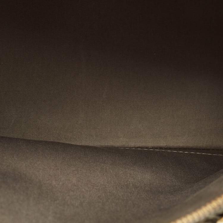 Pre Owned Louis Vuitton Vert Olive Monogram Vernis Alma PM Bag