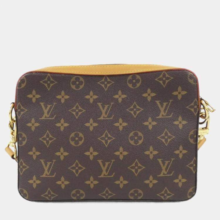 Pre Owned Louis Vuitton Trio Messenger Monogram Stripe Canvas Shoulder Bag