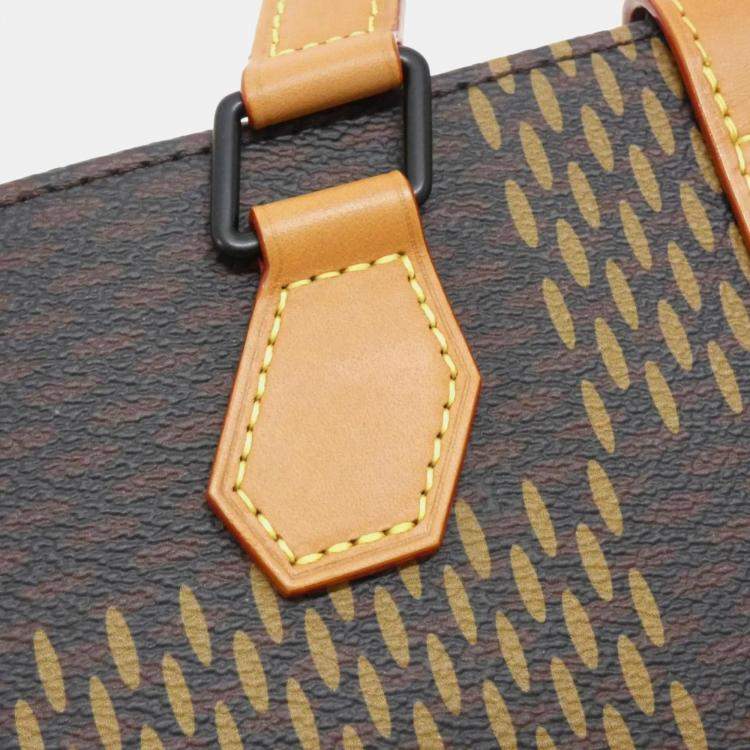 Pre Owned Louis Vuitton Mini Giant Damier Ebene Canvas Tote Bag