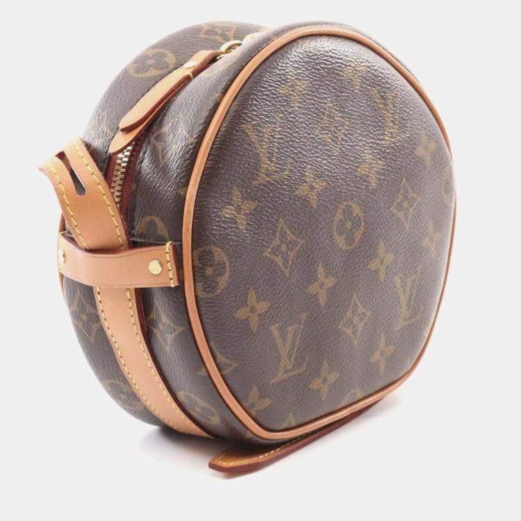 Pre Owned Louis Vuitton Boite Chapeau Souple PM Brown Monogram Coated Canvas Shoulder Bag