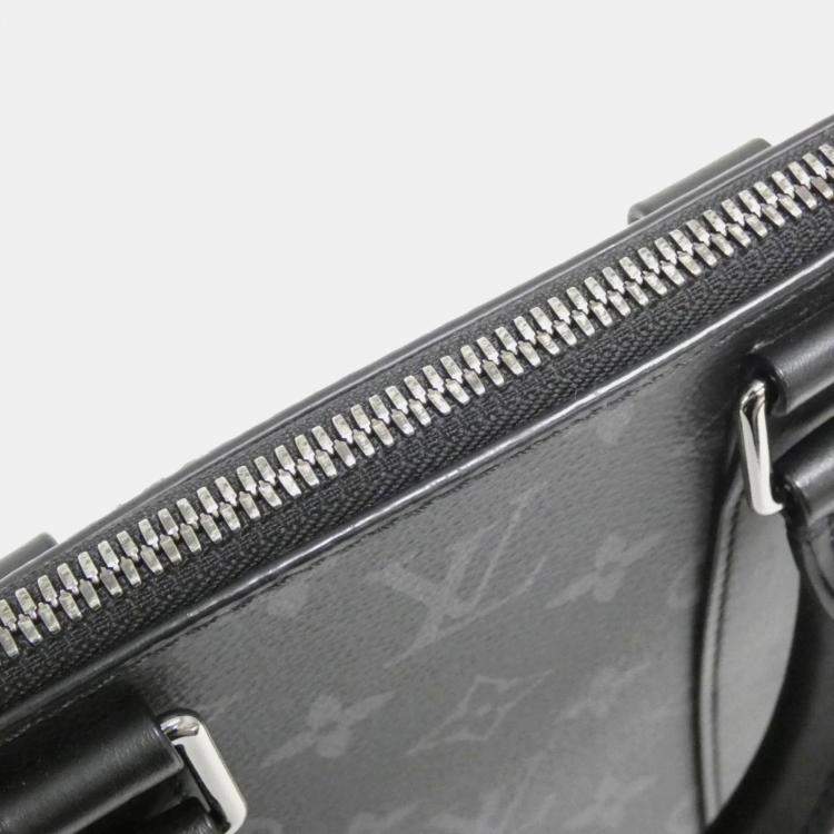 Pre Owned Louis Vuitton Sac Plat Cross Monogram Eclipse Canvas Handbag