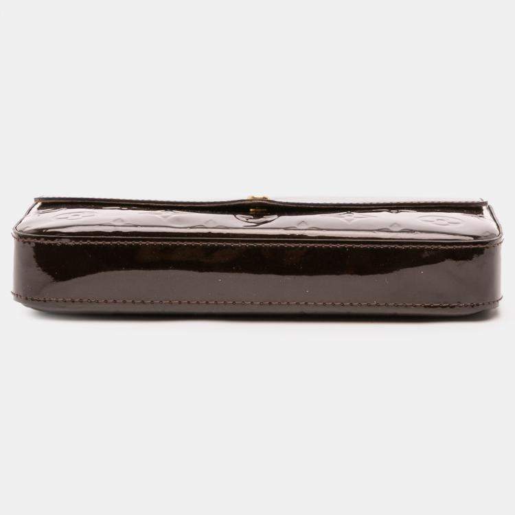 Pre Owned Louis Vuitton Purple Monogram Vernis Pochette Felicie
