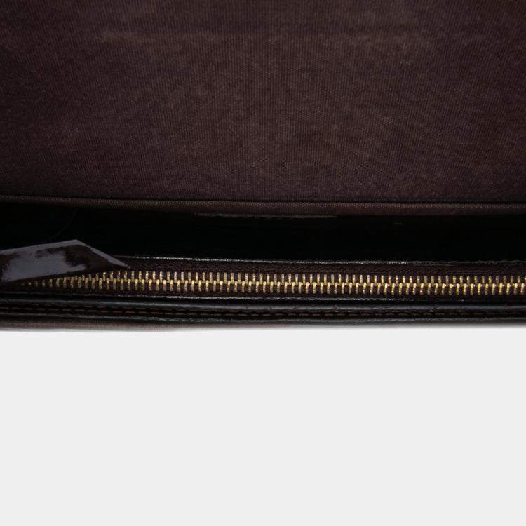 Pre Owned Louis Vuitton Purple Monogram Vernis Pochette Felicie