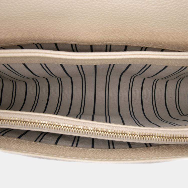 Pre Owned Louis Vuitton White Monogram Empreinte Fascinante