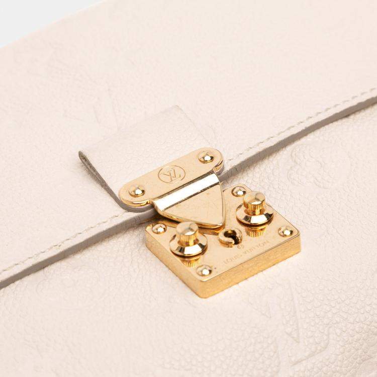 Pre Owned Louis Vuitton White Monogram Empreinte Fascinante