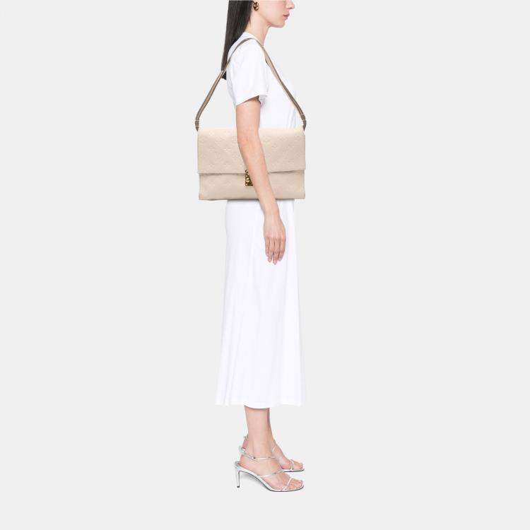 Pre Owned Louis Vuitton White Monogram Empreinte Fascinante