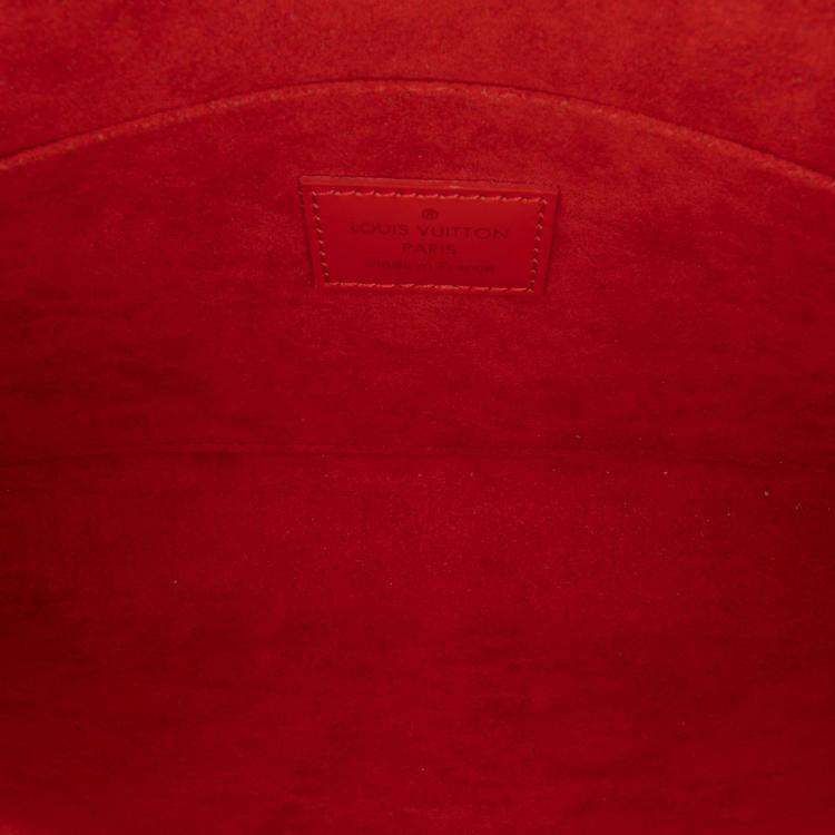 Pre Owned Louis Vuitton Red Epi Pochette Felicie