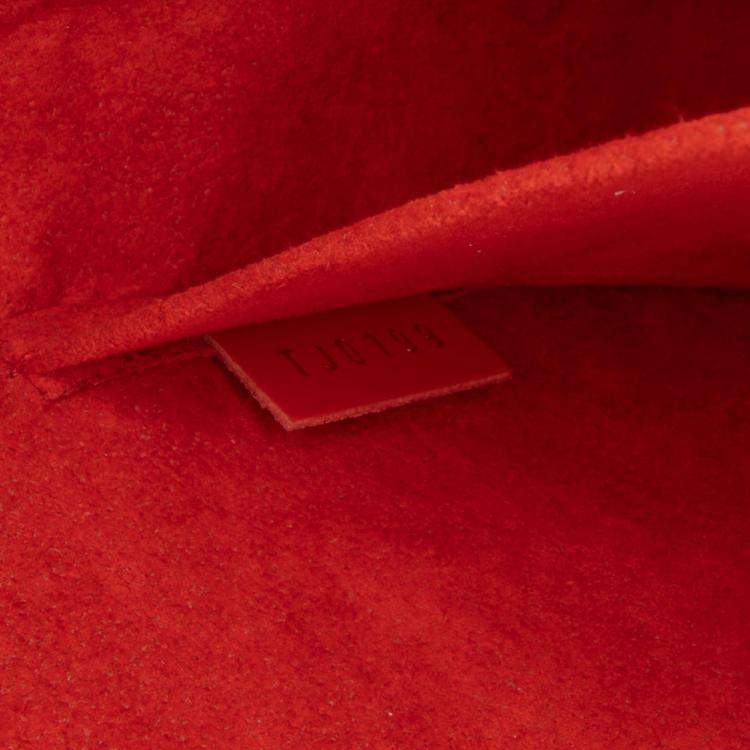Pre Owned Louis Vuitton Red Epi Pochette Felicie
