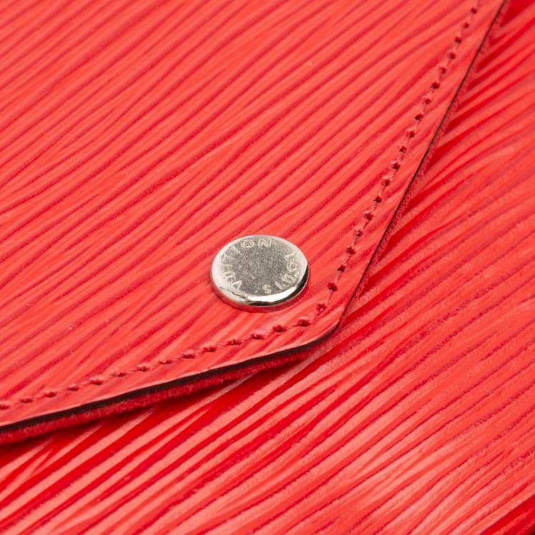 Pre Owned Louis Vuitton Red Epi Pochette Felicie