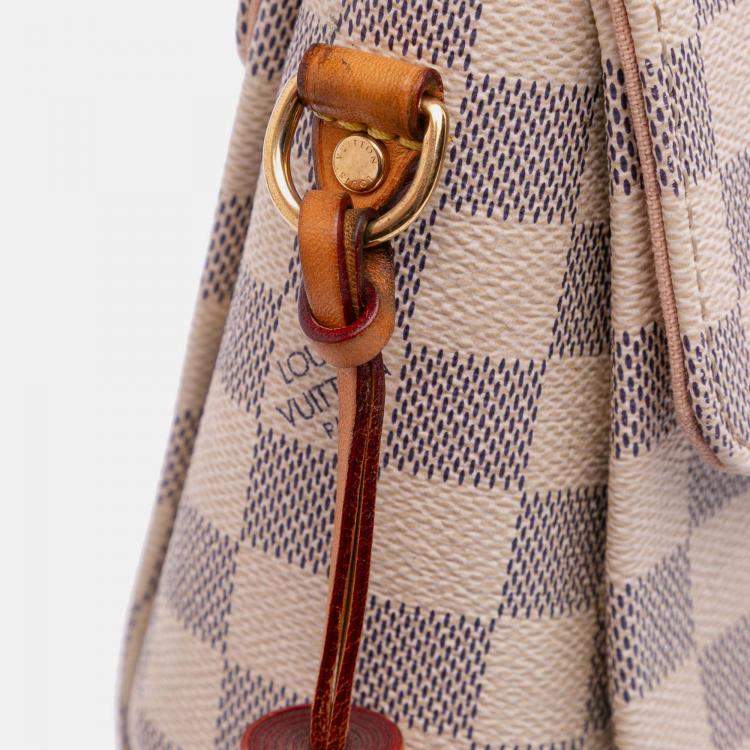 مملوكة مسبقًا Louis Vuitton White Damier Azur Croisette